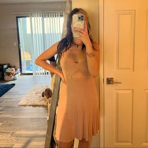 soft bleached like pink dress